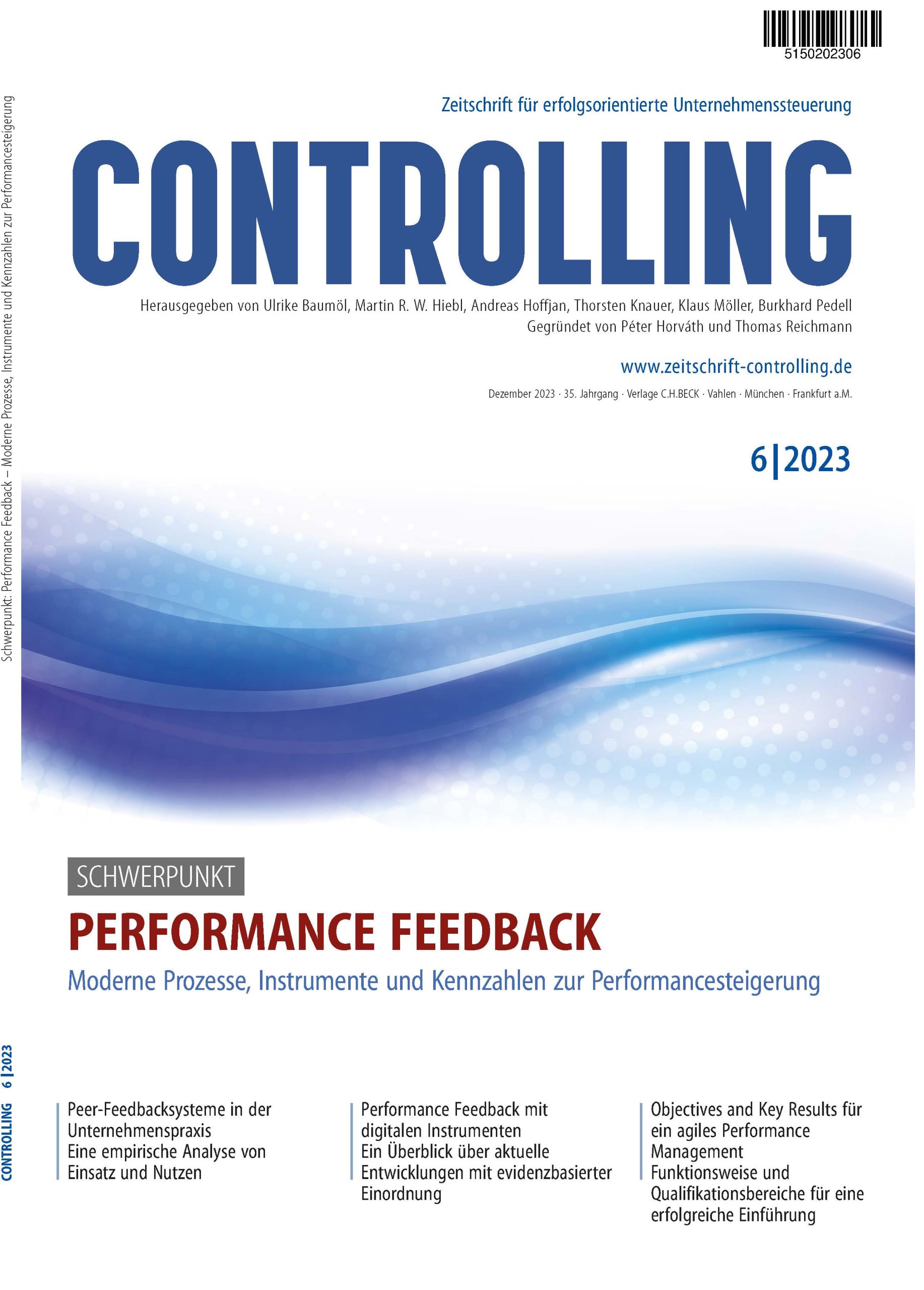 Cover Zeitschrift Controlling Ausgabe 6/23