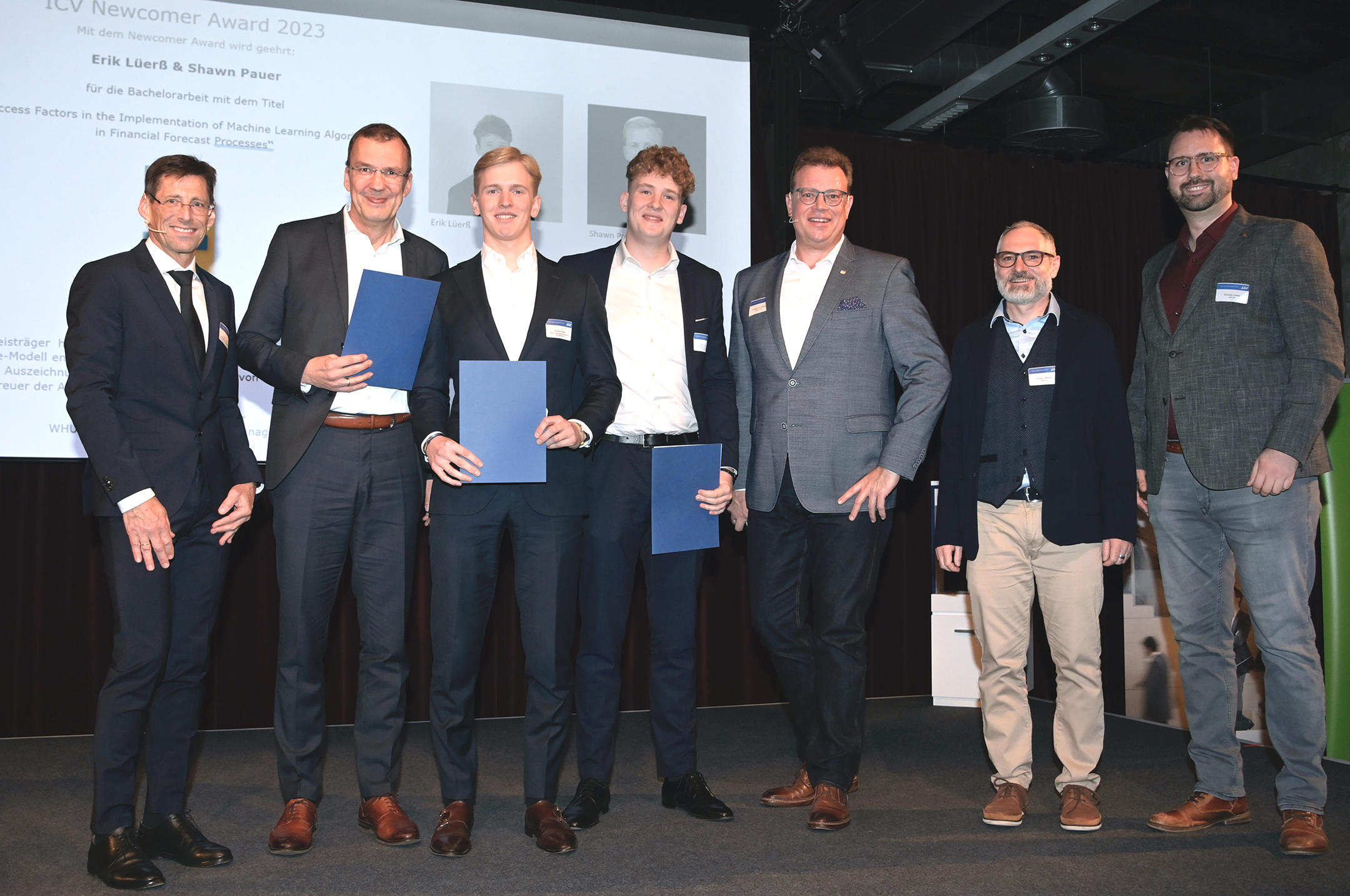 Preisverleihung - die Gewinner des ICV Newcomer Award 2023